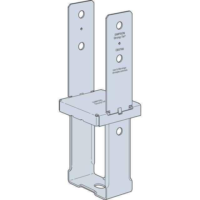 Simpson Strong-Tie CBST66HDG Hot-Dip Galvanized Standoff Column Base for 6x6