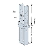 Simpson Strong-Tie CBSTQ44Z (8-3/8") Quick-Install Column Base - ZMAX Finish - 2