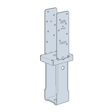 Simpson Strong-Tie CBSTQ46-SDS2HDG (8-11/16") Quick-Install Column Base w/ SDS Screws - Hot Dip Galvanized