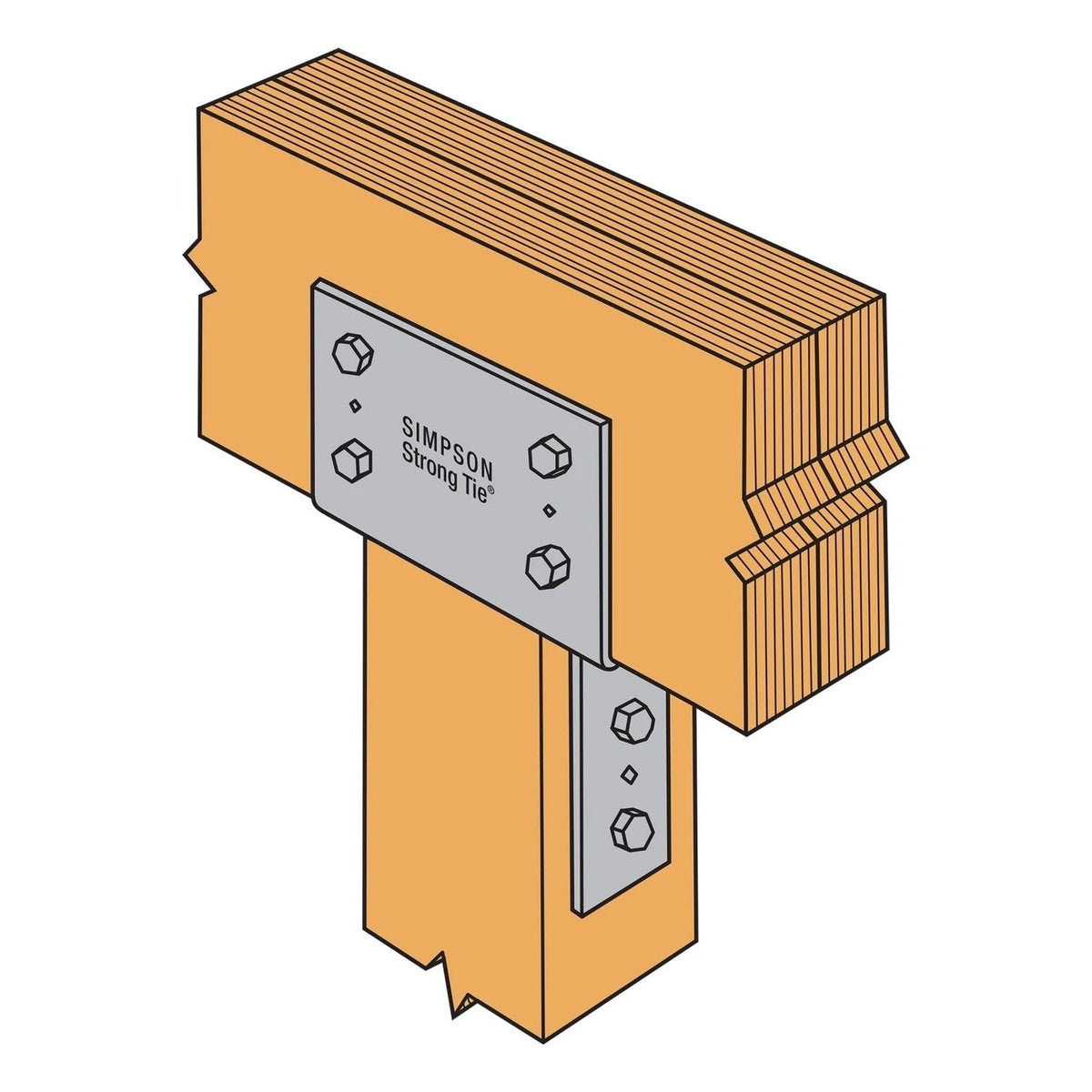 Simpson Strong-Tie CC66 Column Cap for 6x Beam, 6x Post - 2