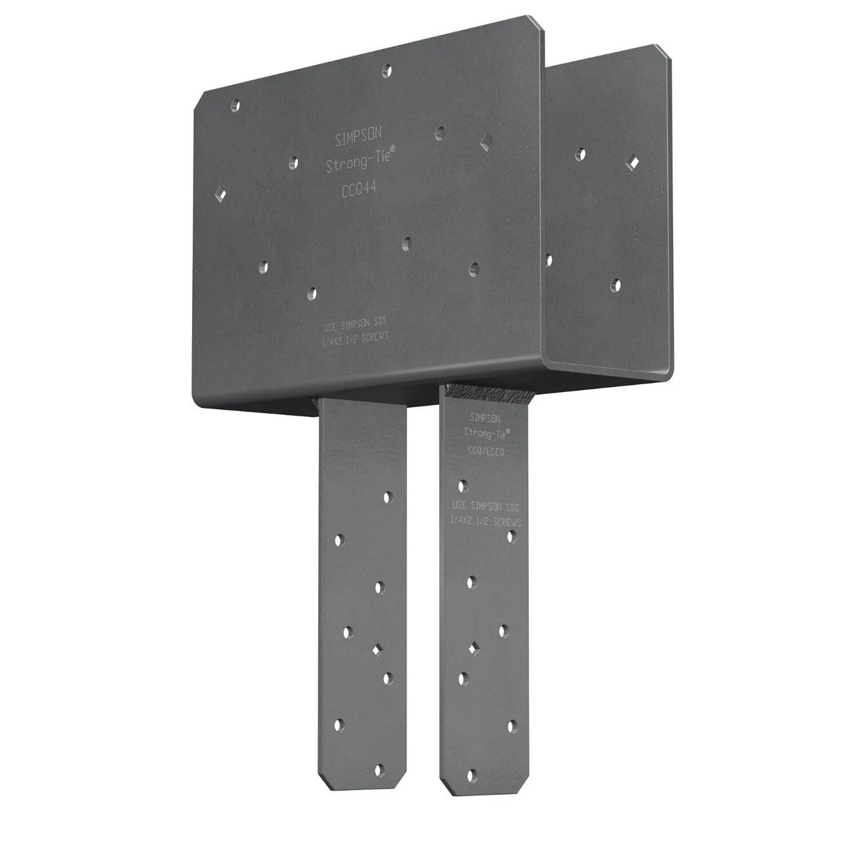 Simpson Strong-Tie CCQ44-SDS2.5HDG Quick-Install Column Cap w/SDS Screws - Hot Dip Galvanized