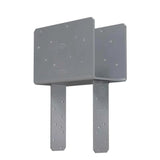 Simpson CCQ5-8SDS2.5 Strong-Tie Column Cap for 5-1/8" Beam, 8x Post with SDS Screws - Heavy-Duty Steel, Gray Paint