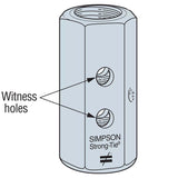Simpson Strong-Tie CNW3/4-3/4-OST Coupler Nut for 3/4" Threaded Rods with Oversized Thread for Galvanized Bolts - 2