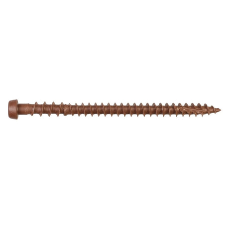 Simpson Strong-Tie DCU234BR01MB Deck-Drive (#10 x 2-3/4") T20 DCU Quik Guard Composite Screw - Brown 01 (1750 Pack)