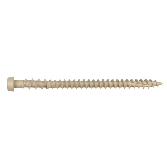 Simpson Strong-Tie DCU234TN02MB Deck-Drive (#10 x 2-3/4") T20 DCU Quik Guard Composite Collated Screw, Tan 02 (1750 Pack)