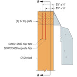 Simpson Strong-Tie DGHT3.62/18 (3-1/2" x 18") Top-Flange Fire Wall Hanger for Engineered Wood - 8