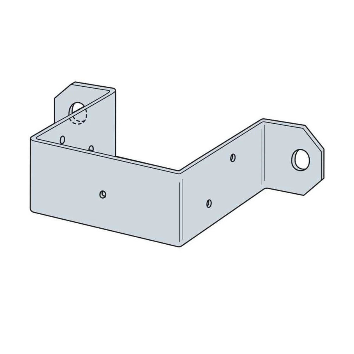 Simpson Strong-Tie DPT7Z Deck Post Tie for 4x4 Posts