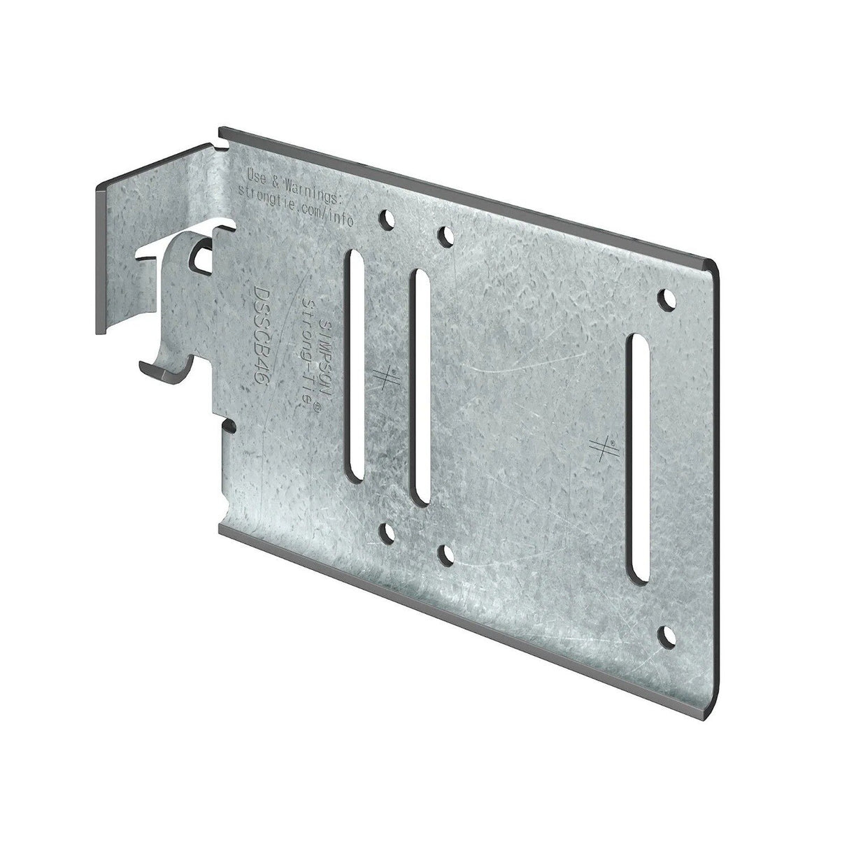 Simpson DSSCB43.5-KT25 Strong-Tie 4" x 3-1/2" Bypass Framing Drift Strut Connector with Screws for Cold-Formed Steel Construction (25 Pack)