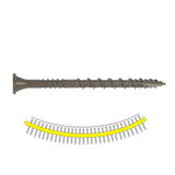 Simpson Strong-Tie DSVT212S Deck-Drive (#10 x 2-1/2") T25 DSV Quik Guard Wood Screw, Flat Head, Tan (1000 Pack)