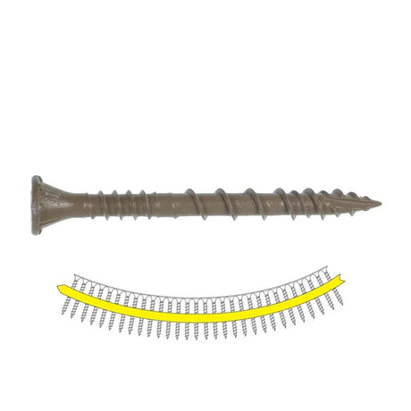 Simpson DSVT2S Quik Drive Deck-Drive DSV Wood Screw Collated Tan (1500 Pack)