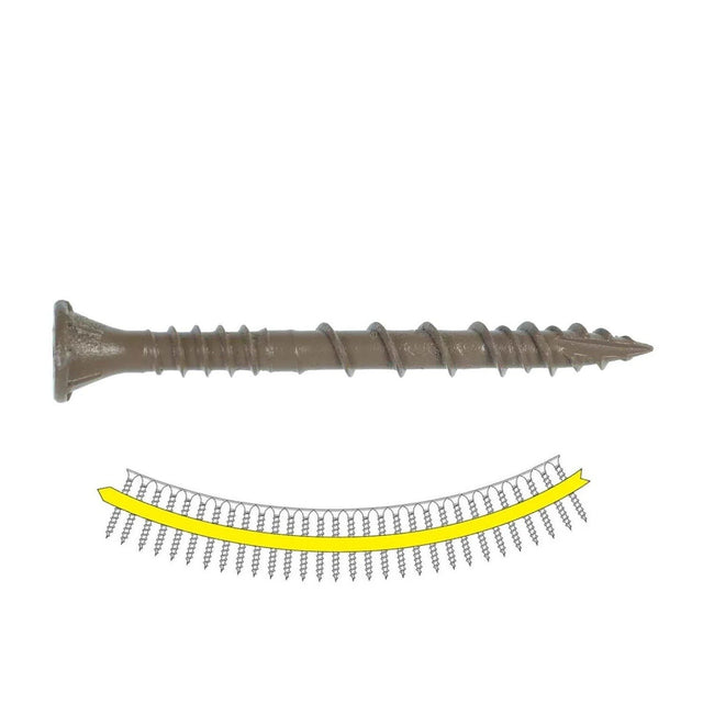 Simpson DSVT2S Quik Drive Deck-Drive DSV Wood Screw Collated Tan (1500 Pack)