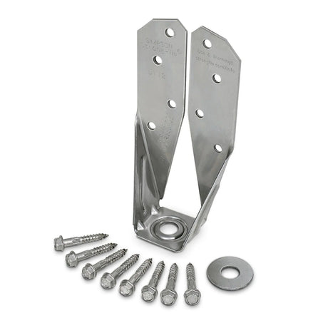 Simpson Strong-Tie DTT2SS (3-1/4" x 6-15/16") 14 Gauge Deck Tension Tie - Stainless Steel