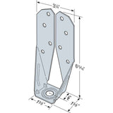 Simpson Strong-Tie DTT2Z-R2 (1-1/2") Deck Tension Tie - ZMAX Galvanized for 2x with SDS Screws (2 Pack) - 2