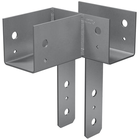 Simpson ECCLL444 Strong-Tie L-Shape End Column Cap for 4x Beams and 4x Post, Skewed Left - Heavy-Duty Wood Connector