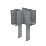 Simpson Strong-Tie ECCLLQ444SDS L-Shape End Column Cap for 4x Beams and 4x Post with SDS Screws, Left Skewed - Heavy-Duty Steel Connector for Wood Construction