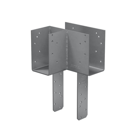 Simpson Strong-Tie ECCLLQ444SDS L-Shape End Column Cap for 4x Beams and 4x Post with SDS Screws, Left Skewed - Heavy-Duty Steel Connector for Wood Construction