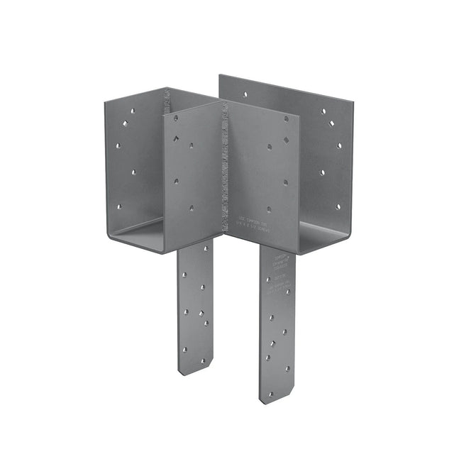 Simpson Strong-Tie ECCLLQ444SDS L-Shape End Column Cap for 4x Beams and 4x Post with SDS Screws, Left Skewed - Heavy-Duty Steel Connector for Wood Construction