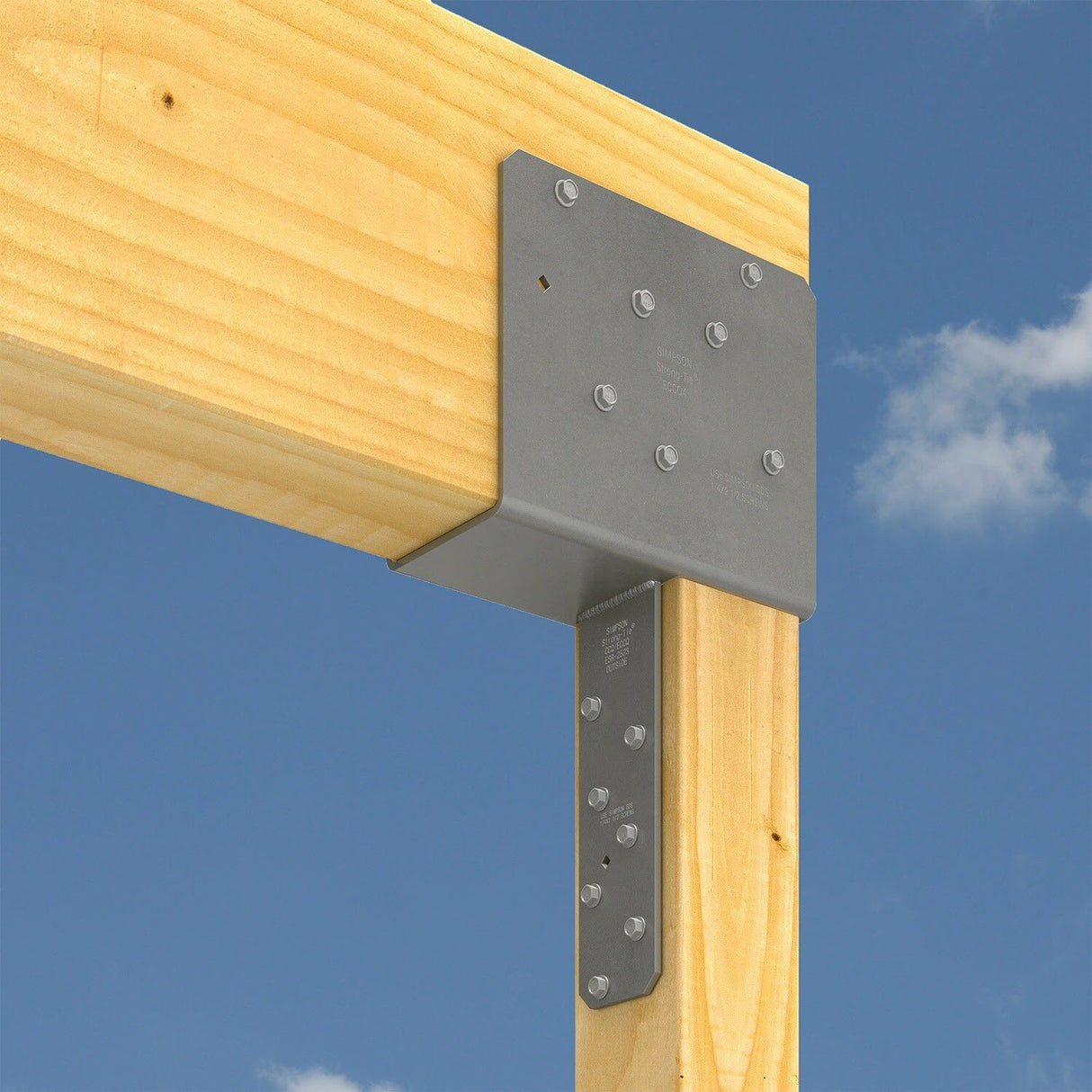 Simpson ECCQ44SDS2.5-R Strong-Tie End Column Cap for 4x Beam and 4x Post with SDS Screws - 3