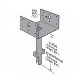 Simpson Strong-Tie EPB44HDG (4" x 4") Hot-Dip Galvanized Elevated Post Base - 2