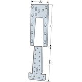 Simpson Strong-Tie ETB90A-SCRB Hidden Timber Connector with Screws for Glulam Beam Connections - 2