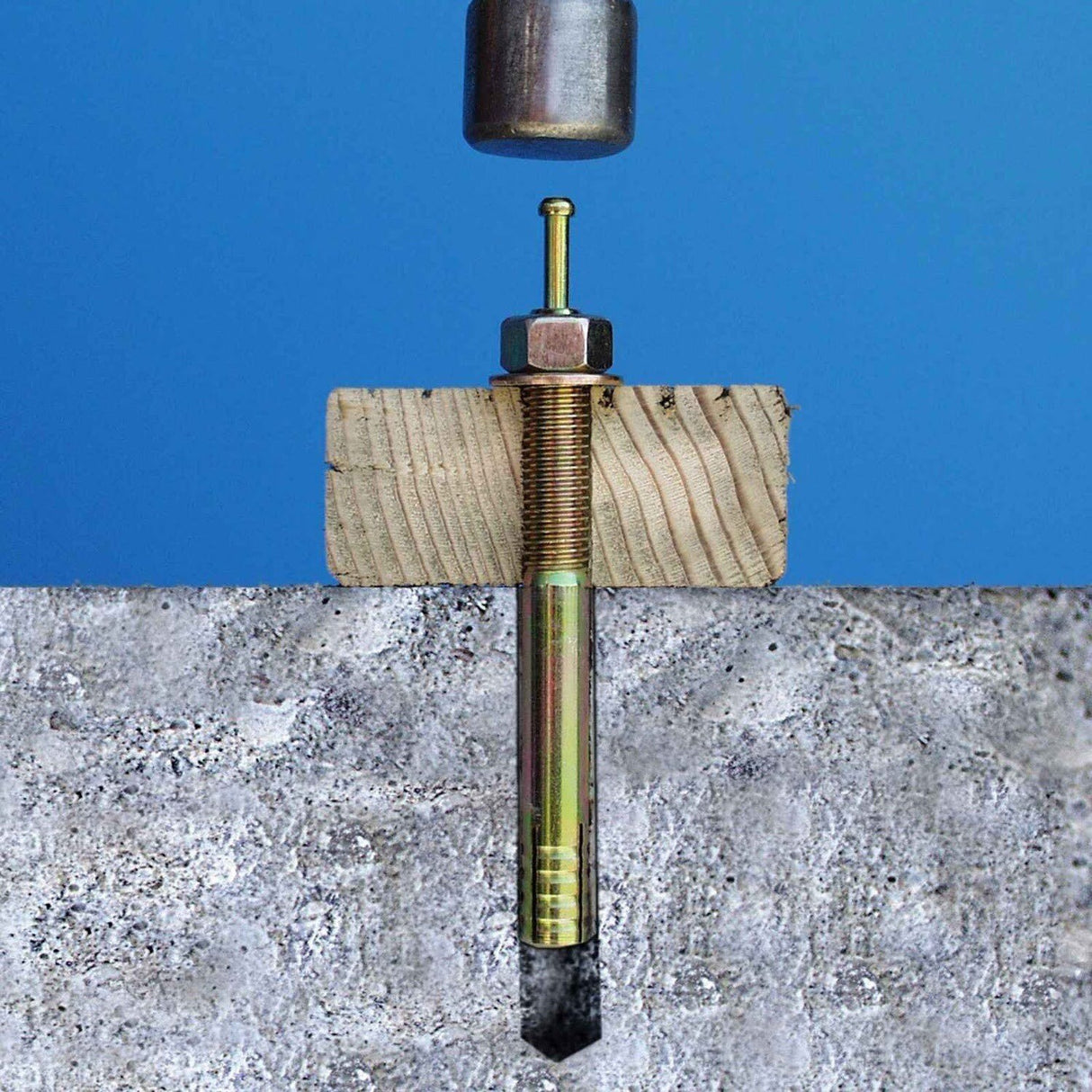 Simpson Strong-Tie EZAC37434 (3/8" x 4-3/4") Easy-Set Pin-Drive Expansion Anchor (50 Pack) - 2