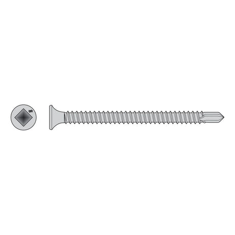 Simpson Strong-Tie F08T200BDM (#8 x 2") Self-Drilling Bugle-Head Screw 410 Stainless Steel (1000 Pack)
