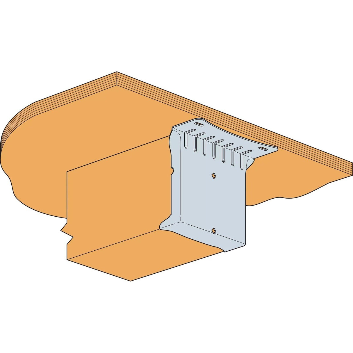 Simpson Strong-Tie F46Z (4" x 6") Panelized Construction Hanger, ZMAX Finish - 2