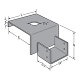 Simpson Strong-Tie GH46-6 (6-in.) GH Top-Flange Hanger for 4x6 Girder, Foundation Wall - 2