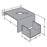Simpson Strong-Tie GH46-8/3 GH Top-Flange Hanger for 4x6 Girder - 2