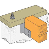 Simpson GH68-8 Strong-Tie Top-Flange Hanger for 6x8 Girder on 8-in Foundation Wall - 3