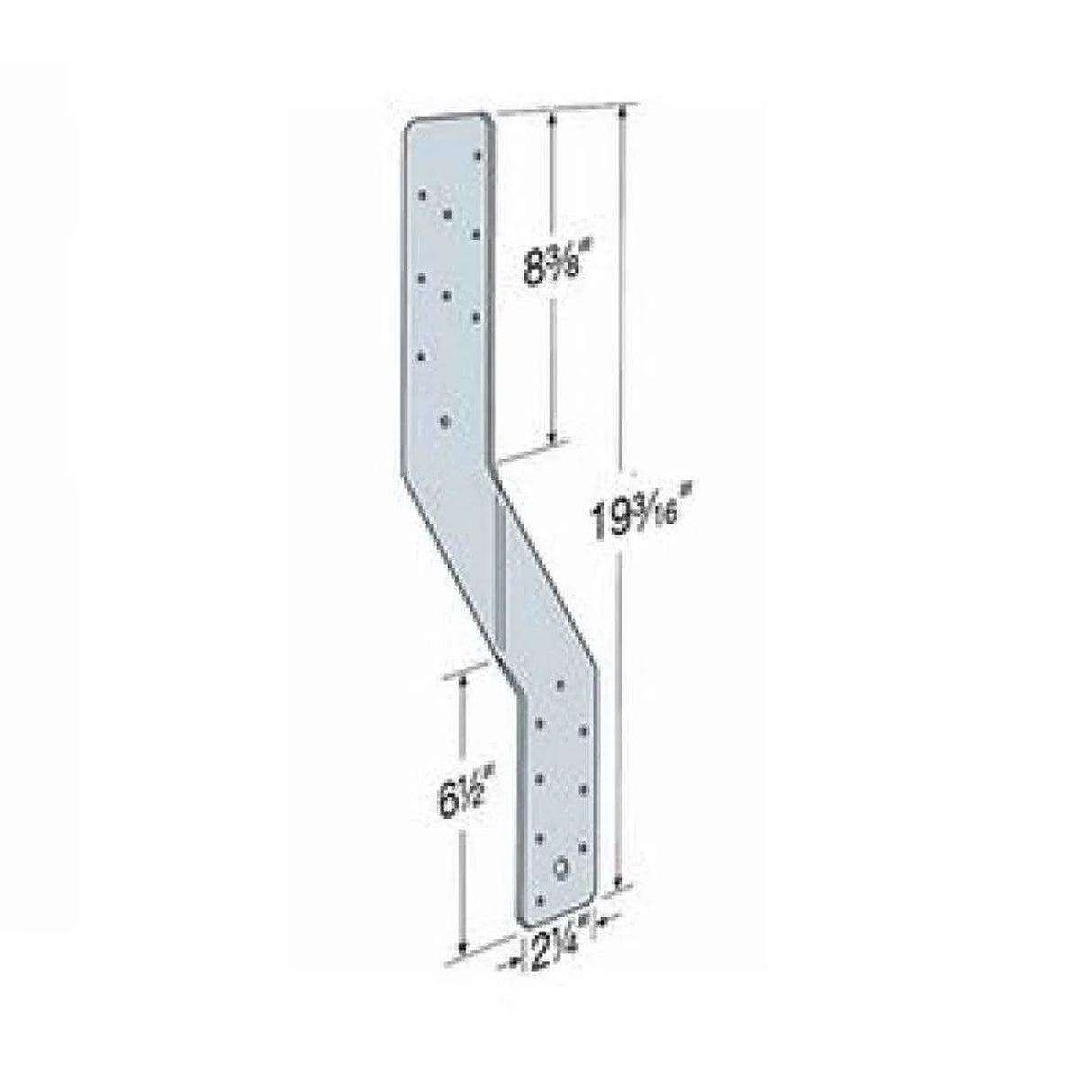 Simpson H6 Strong-Tie Hurricane Tie 16-Gauge Galvanized for Wind and Seismic Forces - 2