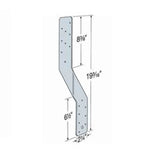 Simpson H6 Strong-Tie Hurricane Tie 16-Gauge Galvanized for Wind and Seismic Forces - 2