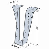Simpson Strong-Tie HB3.56/11.88 (3-1/2" x 11-7/8") Top Flange I-Joist Hanger - G90 Galvanized - 3