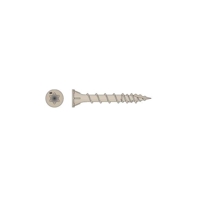 Simpson Strong-Tie HCKDSVT158S Deck-Drive (#8 x 1-5/8") T25 DSV Wood Collated Screw, Tan (1000 Pack)