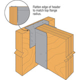 Simpson Strong-Tie HGLTV411.88-2 Heavy Duty Top Flange I-Joist Hanger - Gray Paint - 2