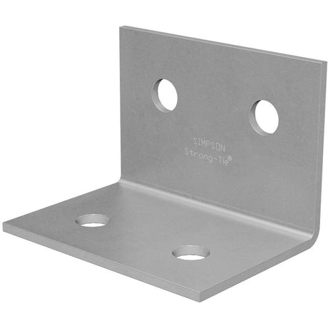 Simpson Strong-Tie HL46 (4-1/4" x 6") 3 Gauge Heavy L-Shaped Angle for Reinforcing Wood Connections - Gray Paint