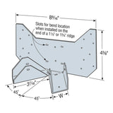 Simpson Strong-Tie HRC1.81 Hip Ridge Connector Galvanized - 2