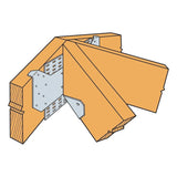 Simpson HRC22 Strong-Tie Galvanized Hip Ridge Connector for 2x - Secure Hip-to-Ridge Beam Connection - 4