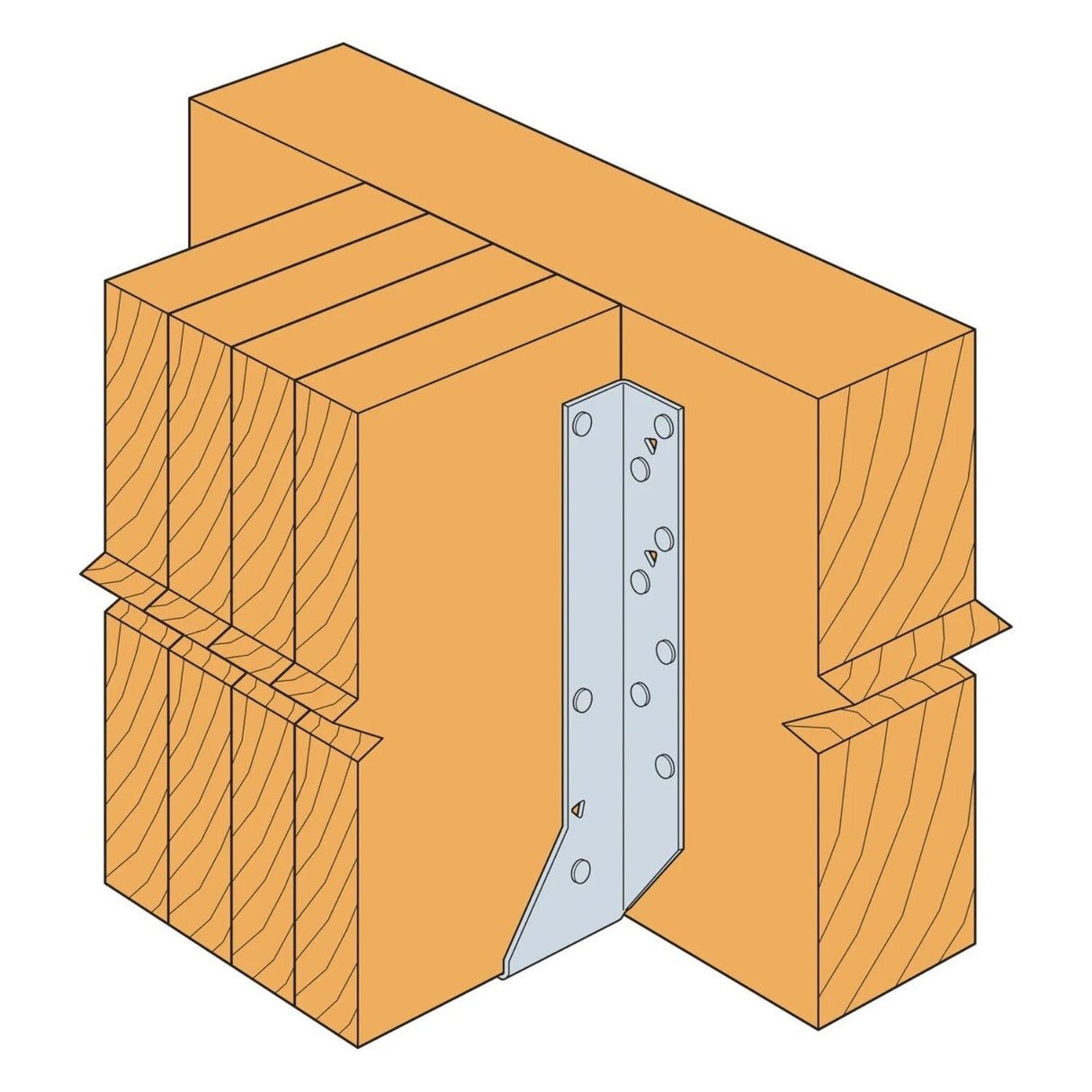 Simpson HU414 Strong-Tie Galvanized Face-Mount Joist Hanger for 4x14 - 2