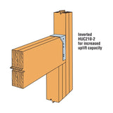 Simpson HUC210-2 Strong-Tie Galvanized Face-Mount Concealed-Flange Joist Hanger for Double 2x10 - 2