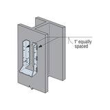 Simpson HUC210-2 Strong-Tie Galvanized Face-Mount Concealed-Flange Joist Hanger for Double 2x10 - 6