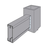 Simpson HUC210-2 Strong-Tie Galvanized Face-Mount Concealed-Flange Joist Hanger for Double 2x10 - 8