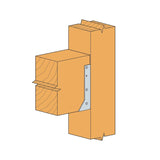 Simpson Strong-Tie HUC610 (6" x 10") Galvanized Face-Mount Concealed-Flange Joist Hanger - 2