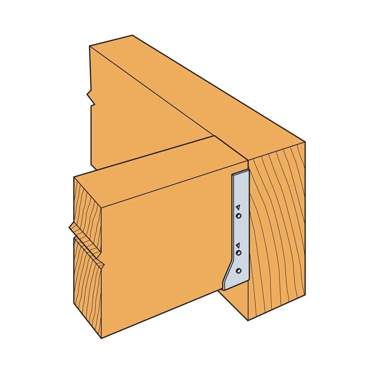 Simpson HUC812 Strong-Tie 8 x 12 Face Mount Hanger for Wood Construction - 2