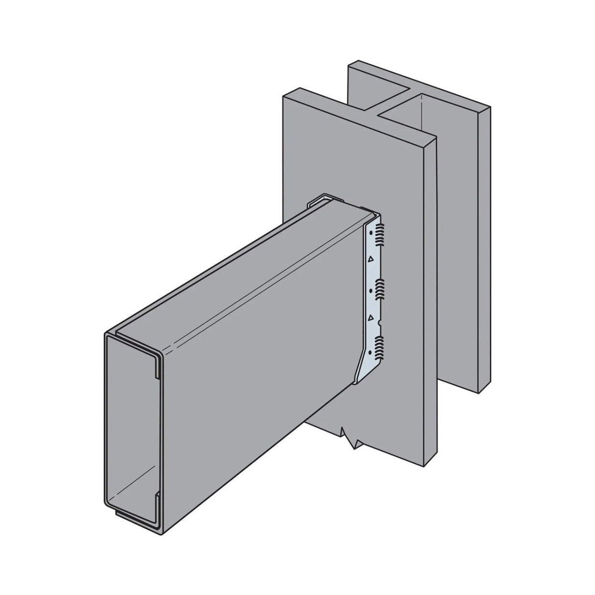 Simpson HUC812 Strong-Tie 8 x 12 Face Mount Hanger for Wood Construction - 3