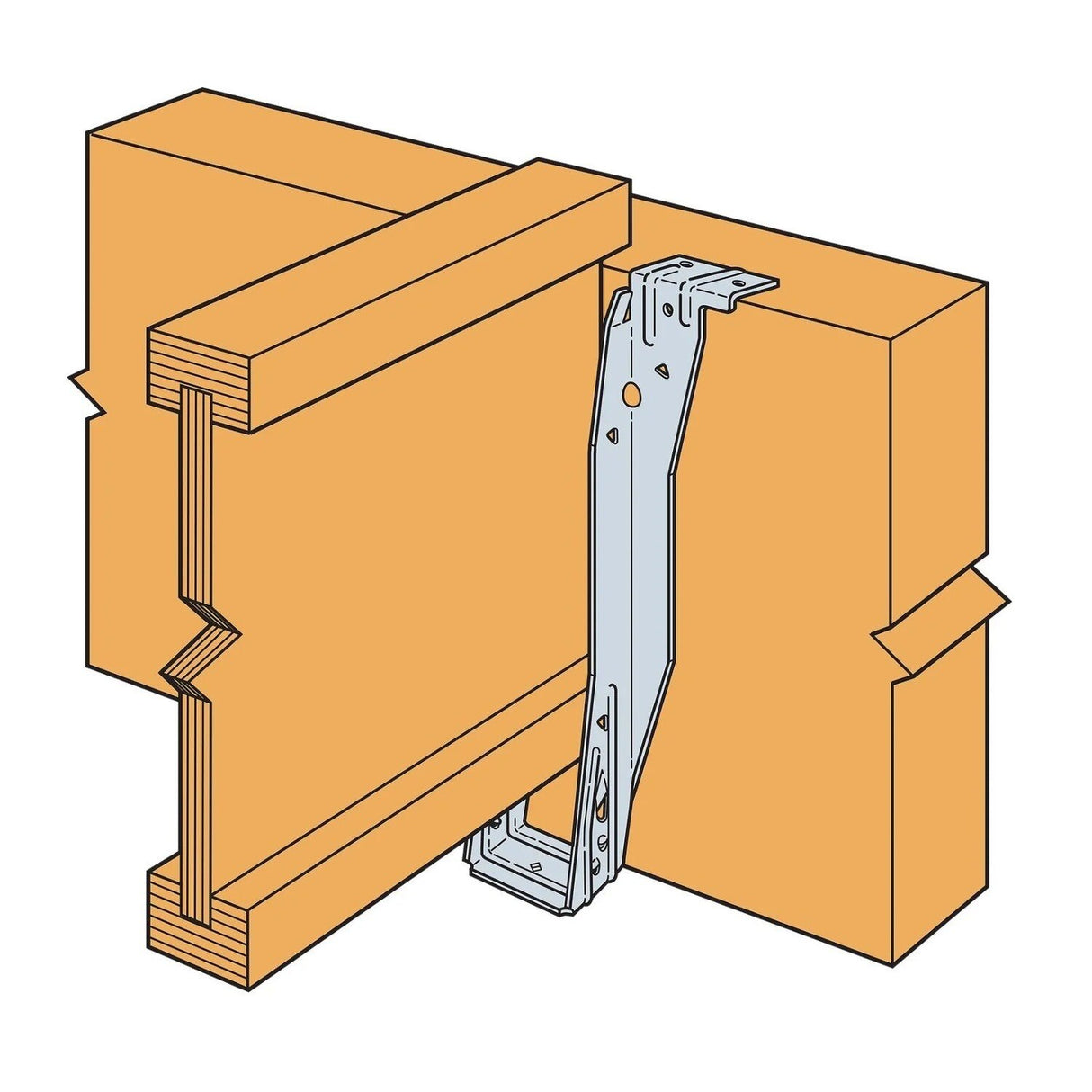 Simpson Strong-Tie ITS2.37/16 (2-5/16" x 16") Galvanized Top-Flange Joist Hanger for Engineered Wood - 6