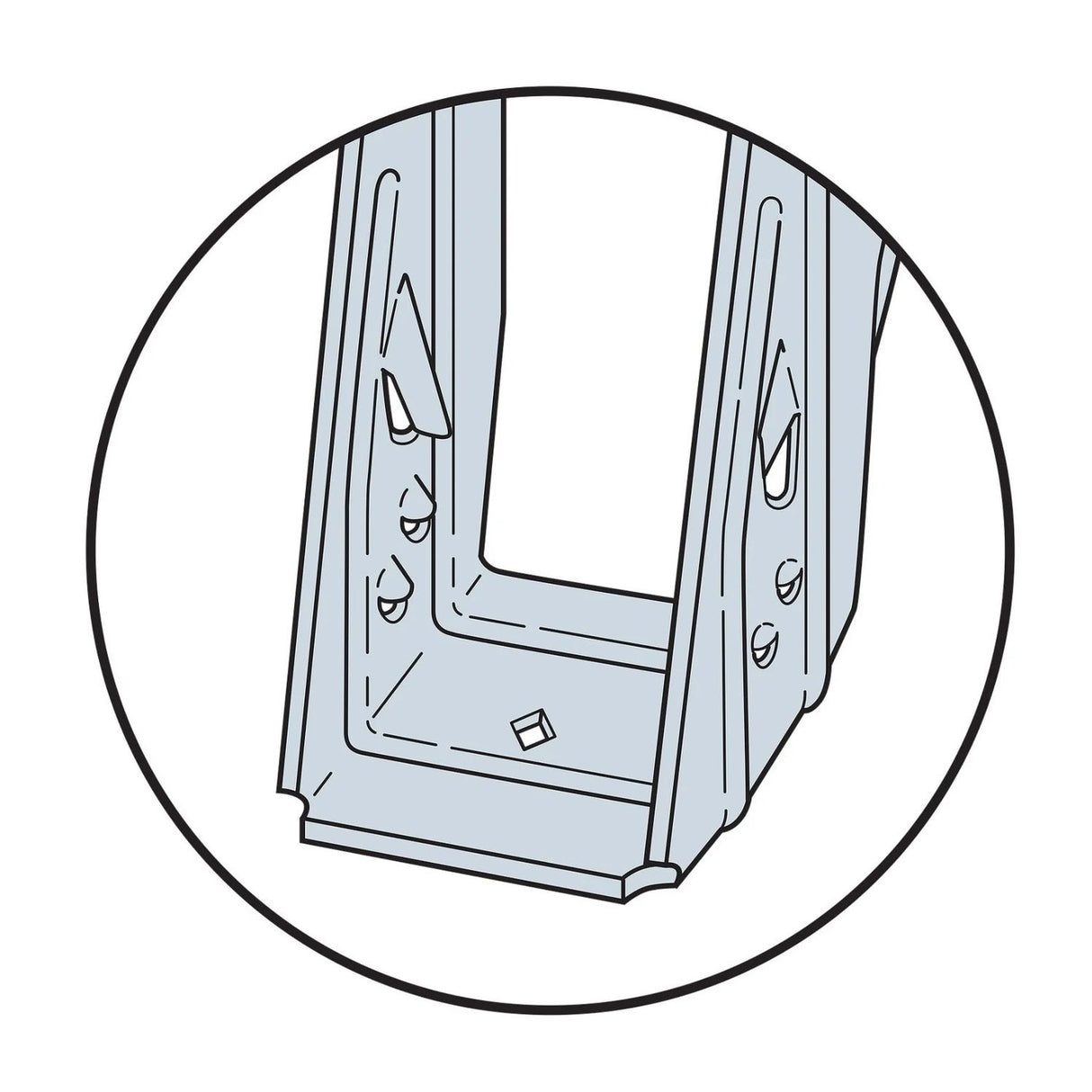 Simpson Strong-Tie ITS3.56/16 (3-1/2" x 16") Top Flange I-Joist Hanger - G90 Galvanized - 3