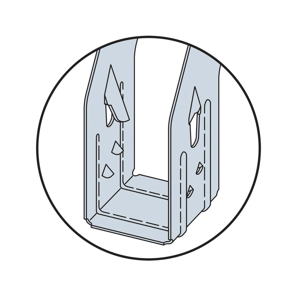Simpson Strong-Tie IUS1.81/9.5 (1-3/4" x 9-1/2") Galvanized Face-Mount Joist Hanger for Engineered Wood - 3