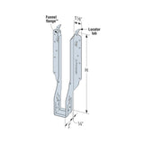 Simpson Strong-Tie IUS2.06/16 (2" x 16") Galvanized Face-Mount Joist Hanger for Engineered Wood - 2