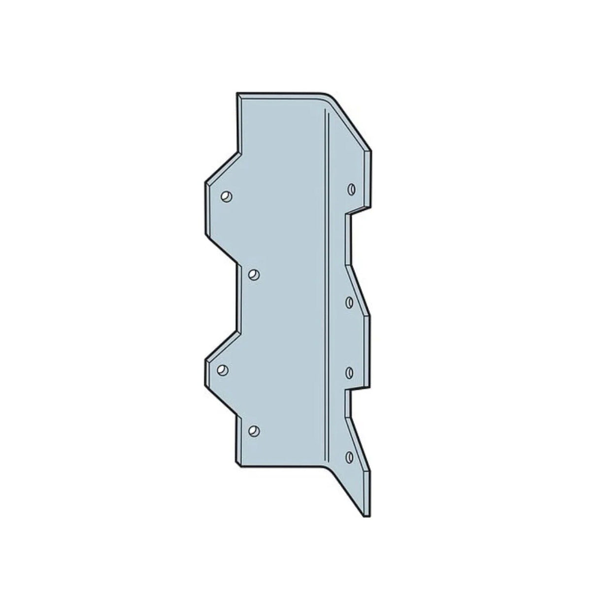 Simpson L70 Strong-Tie Reinforcing L Angle 7" 16-Gauge Galvanized - 2